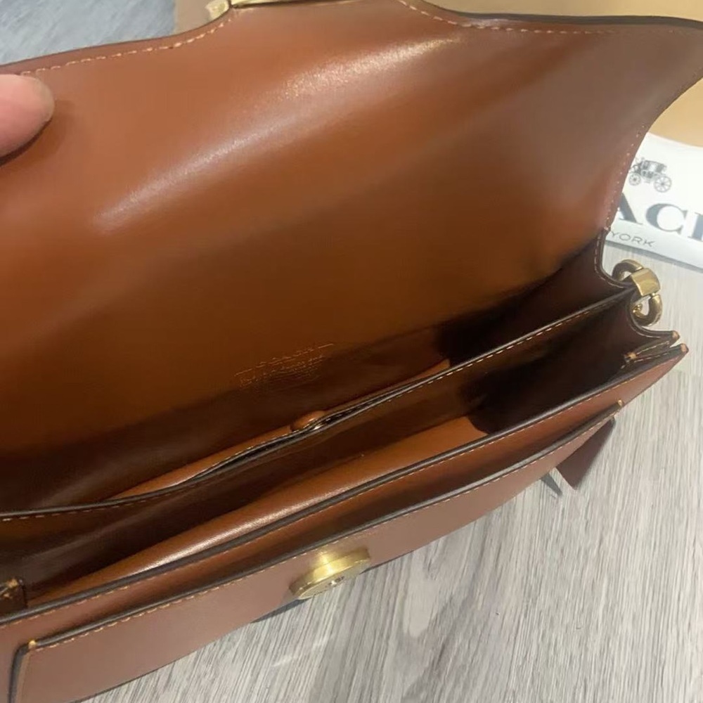 Coach Rust Brown Leather Tabby 26 Shoulder Bag - Picture 5 of 9